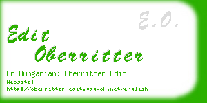 edit oberritter business card